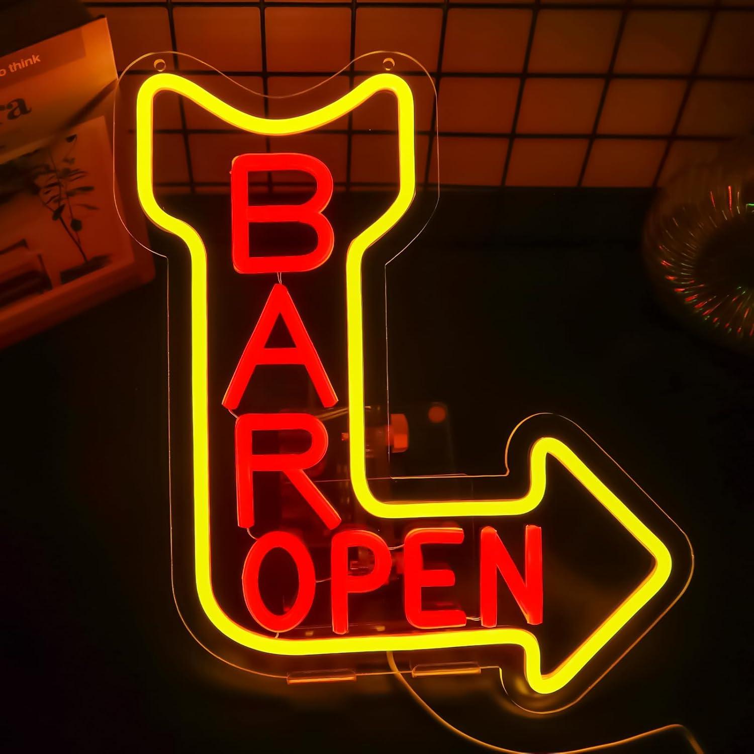 バー用ネオンサイン「Open」USB調光式LEDネオンライト - Neon Sign Party のレビューと価格