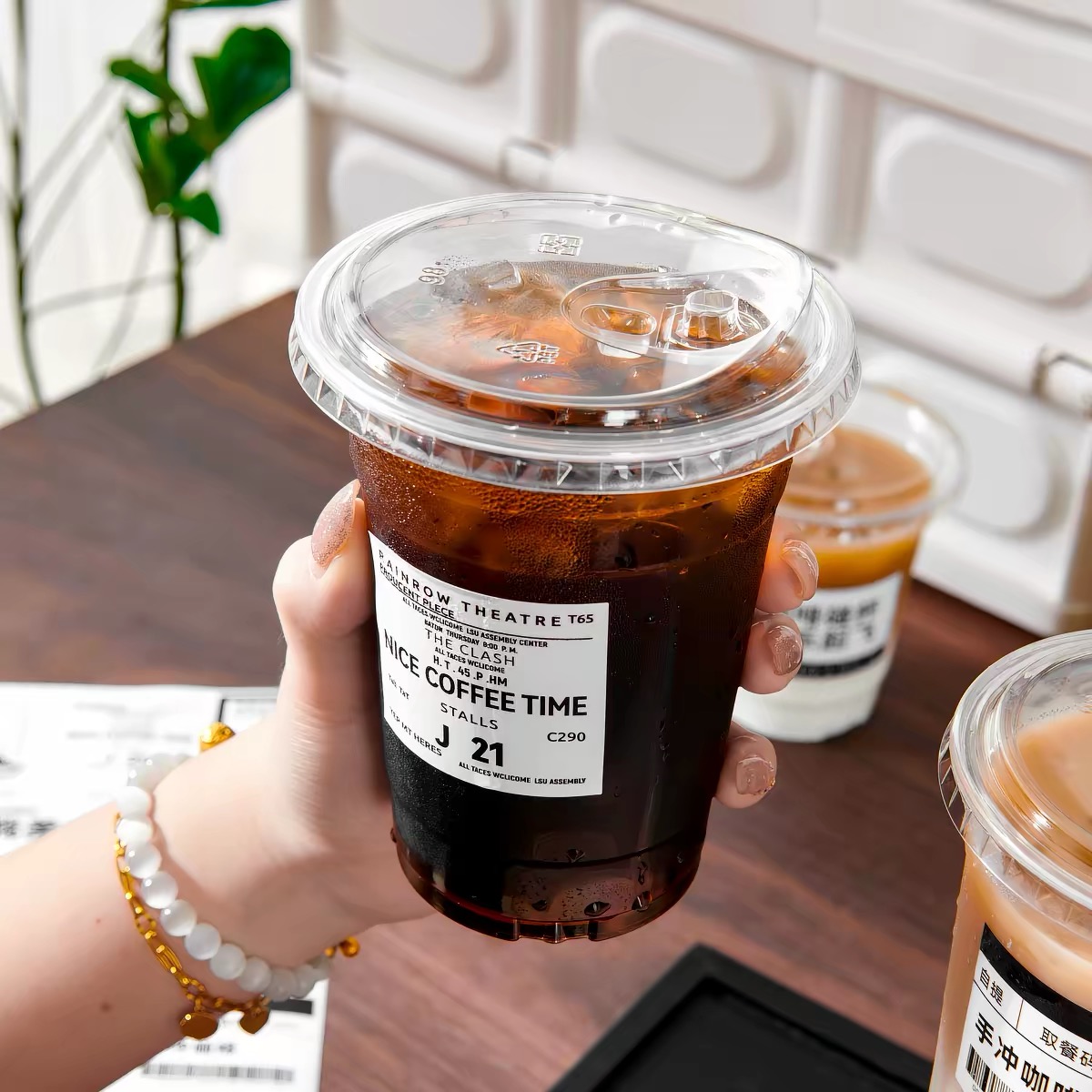 使い捨てコーヒーカップ、コールドドリンクカップ、アイスカップ - Plastic Cup 50Pcs のレビューと価格