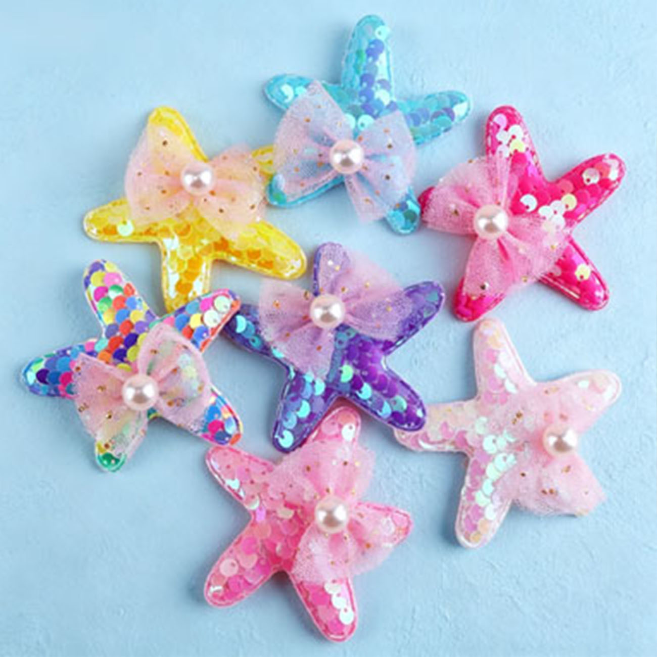 1/7 個マーメイドスパンコールヒトデヘアクリップ女の子用か - Glitter Tablecloth のレビューと価格