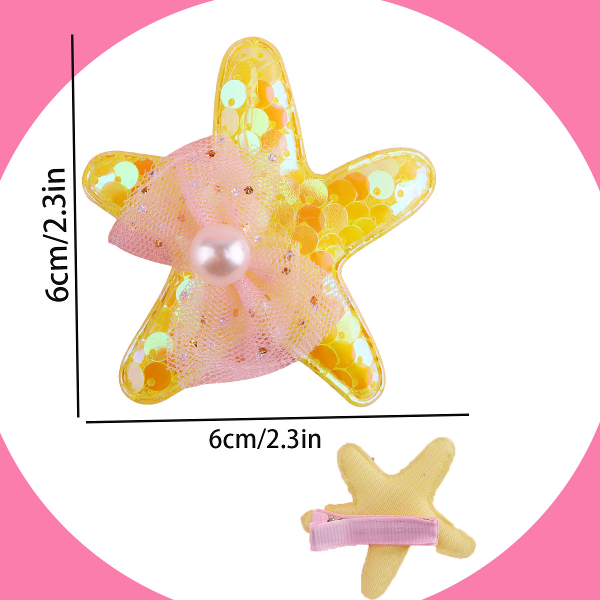 1/7 個マーメイドスパンコールヒトデヘアクリップ女の子用か - Glitter Tablecloth のレビューと価格