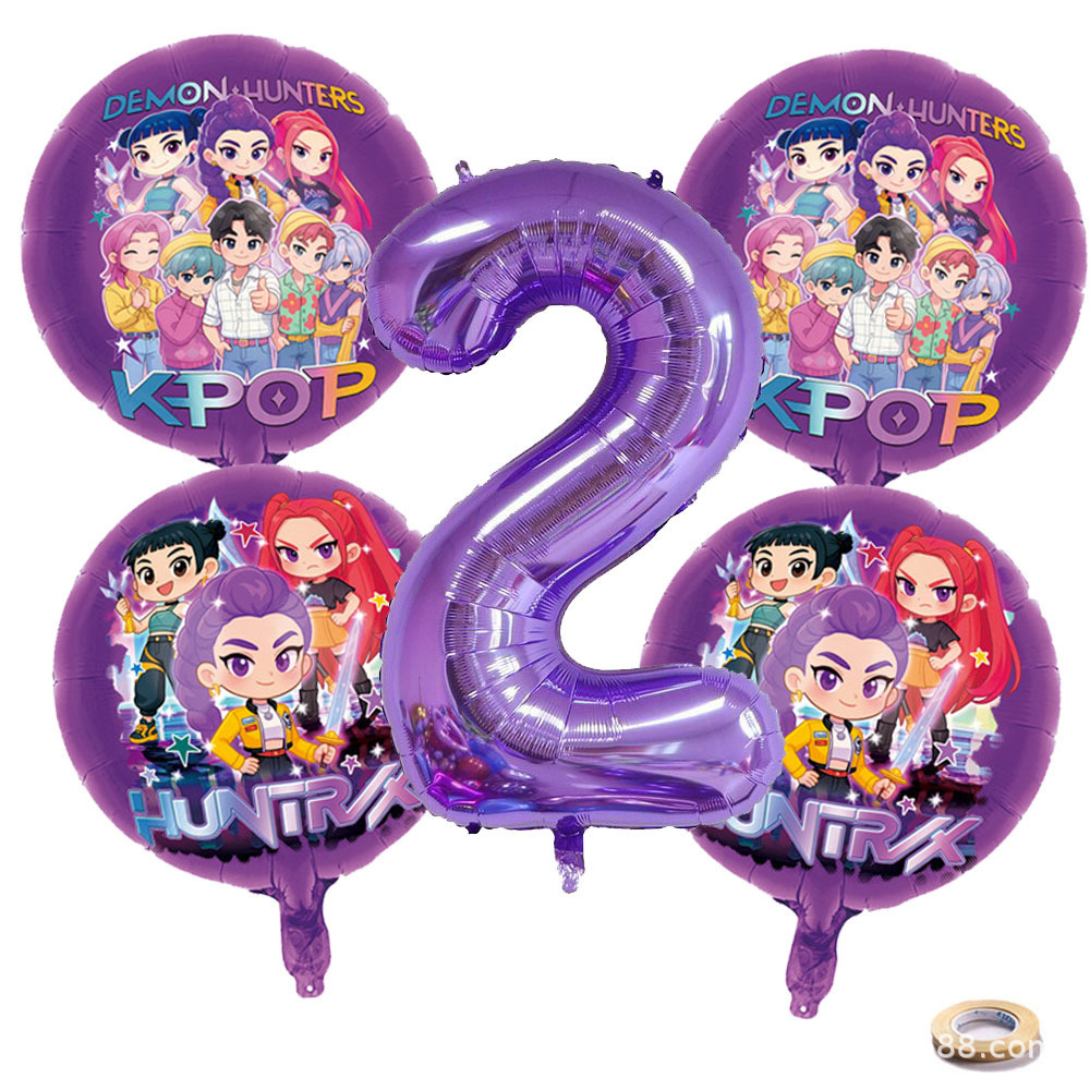K P ホイルバルーンセット ガールズグループ 1-9 数字 - Event Party のレビューと価格