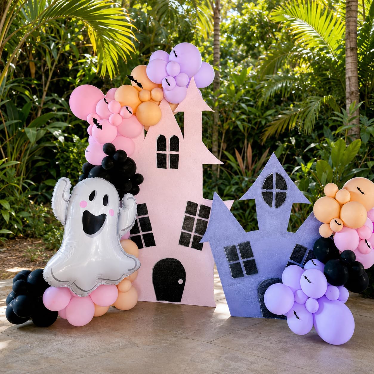 ハロウィンバルーンガーランドアーチキット（3Dコウモリステッ - Balloon Arch Kit のレビューと価格