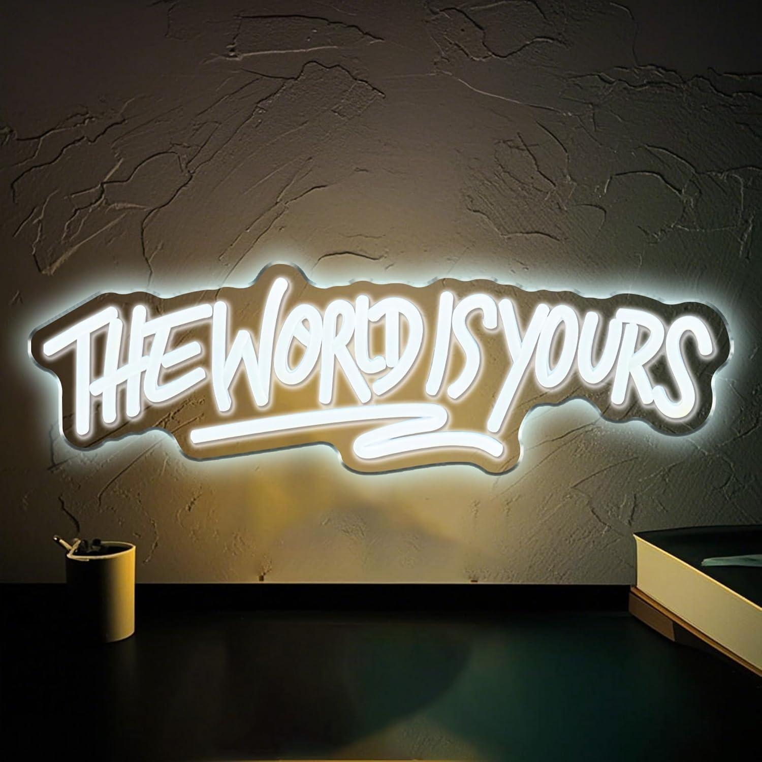 The World is Yours ネオンサイン USB電 - Neon Sign Party のレビューと価格