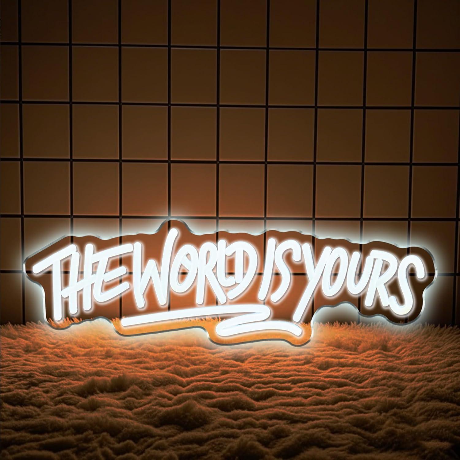 The World is Yours ネオンサイン USB電 - Neon Sign Party のレビューと価格